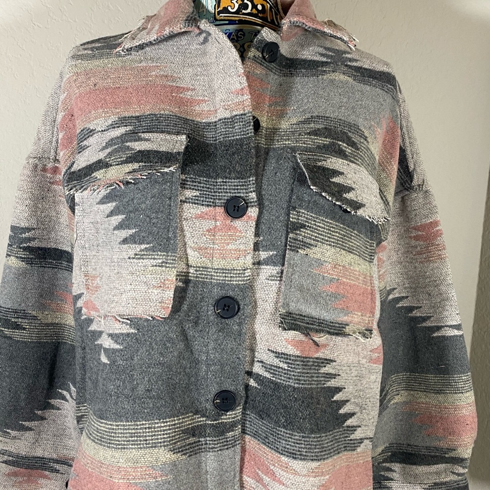 Pink Aztec Jacket - Picture 6 of 16